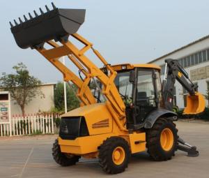 China 0.3cbm 4x4 Backhoe Loader 7 Ton Case Backhoe Loader factory