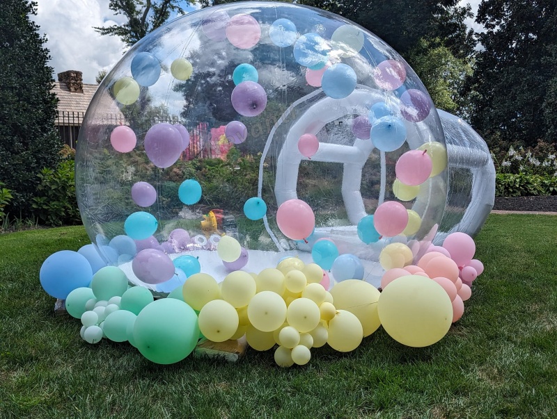 Large Chin Ball Pool Commercial Inflatable Bubble House for Kid Age Range 8 to 13 Years