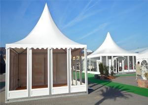China Small Glass Wall Pagoda Party Tent Hop - Dip Galvanized Steel Connectors factory