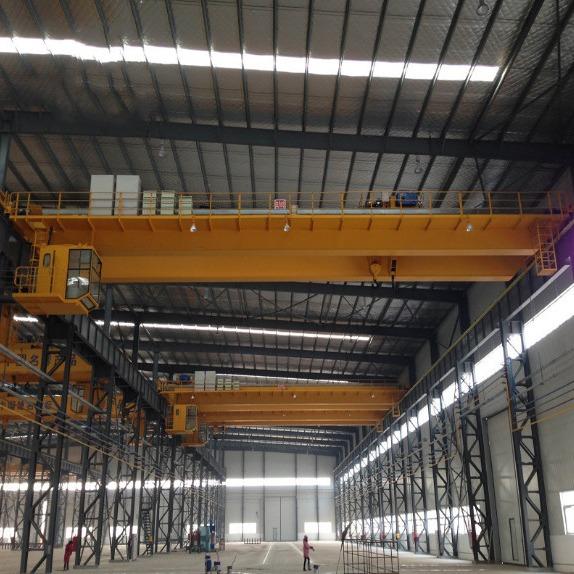Low Maintenance 45T End Carriage Overhead Crane Double Hook Off Standard