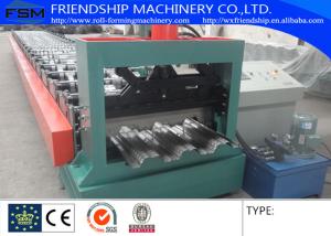 China 1.0-2.0mm Thickness GI Steel Metal Deck Roll Forming Machine 15kw With Electric Control Cabinet factory