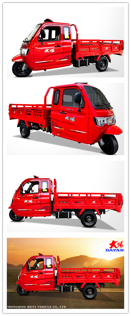 200cc 800 W Enclosed Cargo Tricycle 3 Wheel Motorcycle for Adult CCC Origin Full-closed Type