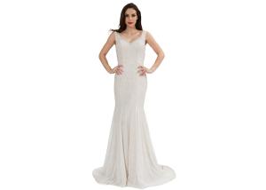 China Fashionable European Style Evening Dresses , Sleeveless Prom Dress factory