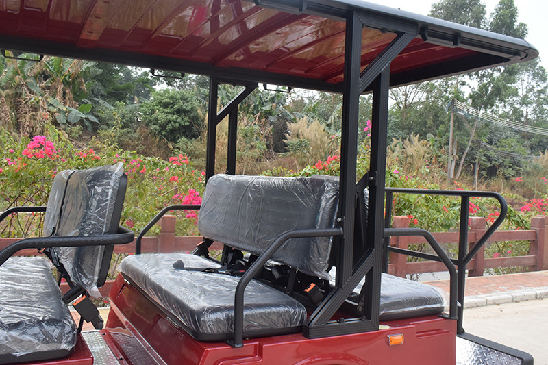 Excar Electric Golf Shuttle Bus For Sightseeing Journeys With 72V Trojan Battery