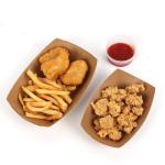Kraft Trays Boat Shaped Salad Bowl Giveaway Boxes for Desserts