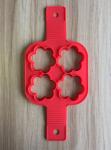 FBT121604 for wholesales silicone 4-holes pancake mold 4 shapes as option