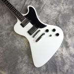 Free delivery, hot selling electric guitar, white hardware, front brown back red