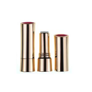 China Gold Appearance 3.5g Plastic Lipstick Balm Tube Container For Cosmetic factory
