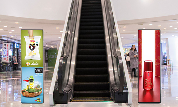 P2.5 P3 P4 HD LED Poster Display , Shopping Mall Floor Standing Advertising Display