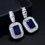 High Quality Women Vintage Luxury Rhinestone Earring jewelry CZ Zirconia Drop