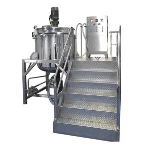 China 3000r / Min Cosmetic Emulsifier Mixer Machine Vacuum Homogenizer Emulsifying Tank factory