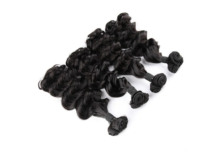 Unprocessed 7A Grade Virgin Hair Funmi Human Hair Double Drawn Weave Spanish Curl