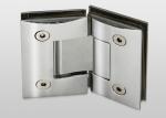 135 Degree Hinges For Frameless Shower Doors , Brass Finish Bathroom Glass Door