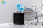 Skinny 3 Drawer Mobile Pedestal Cabinet Slim Type For Stuff