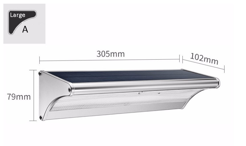 Aluminum Motion Sensor Solar LED Flood Lights Outdoor Waterproof For Garden