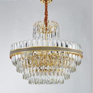 China Living Room Decorative Pendant Light Home Modern Luxury Ceiling Crystal Chandeliers factory