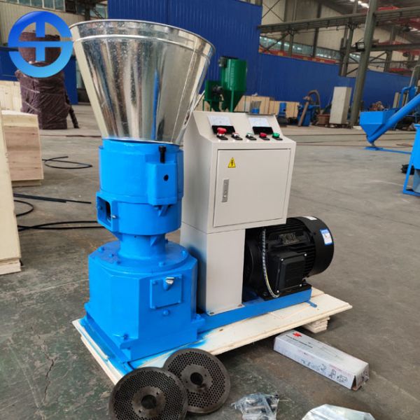 China Single Phase Electric Small 100kg/H Chicken Feed Pellet Machine factory