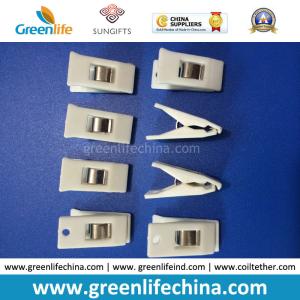 China White Color Plastic Hot Sale Office Stationery ID Promotional Clips factory
