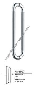 China Stainless steel door handle HL6007, dia38 X 600 factory