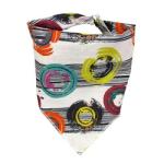 Custom Printed S M Size Plaid Dog Bandanas Wearable For All Seasons