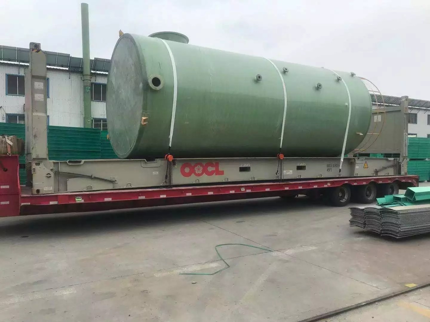 Filament Winding Cylinder Water Tank Durable Frp Vertical Storage