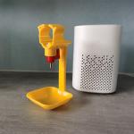 Red And Yellow Nipple Suspension Cup For Suspension Fixed In Chicken Cage