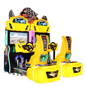 China Luxury Double Players Car Driving Arcade Machine For Shopping Mall factory