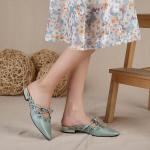 S394 Leather Shoes Handmade Toe Layer Cowhide High Quality Women'S Shoes Custom
