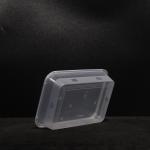 500ml Plastic PP Lunch Box with Snap On Lid For Takeaway Food