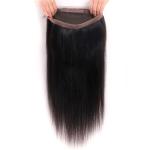 360 Lace Frontal Closure 100% Real Human Hair Extensions Straight For Ladys