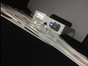 China Hony Brand Paper Diffraction Grating Glasses With Color Print Frame factory