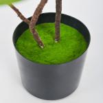 80cm Artificial Landscape Trees With Black Pot Preserved Moss Consise Style