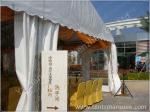 White Roof Cover outside event tents for Golf Villas Sales Conference with