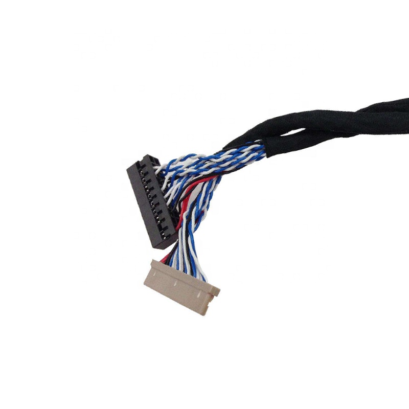 Bronze Terminal Custom Wire Harness Cable Assembly for Customized Length