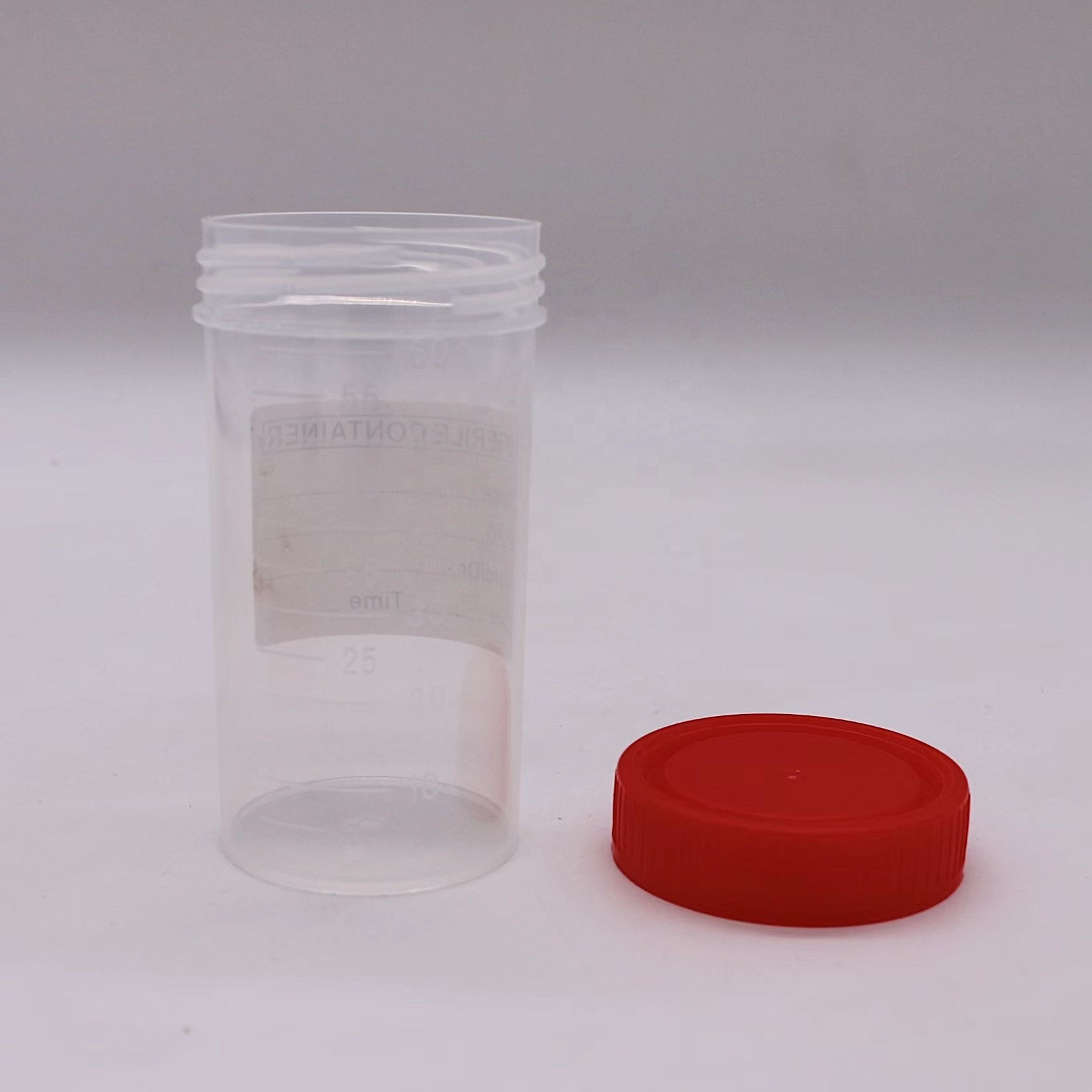 50ml/60ml PP Plastic Stool Collection Cup for Sample Bottle in Laboratory Supplies