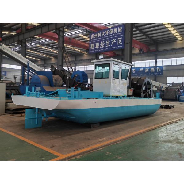 Flat Deck Barge Boat 30km/H Speed For Cargo Transportation 3-4ton