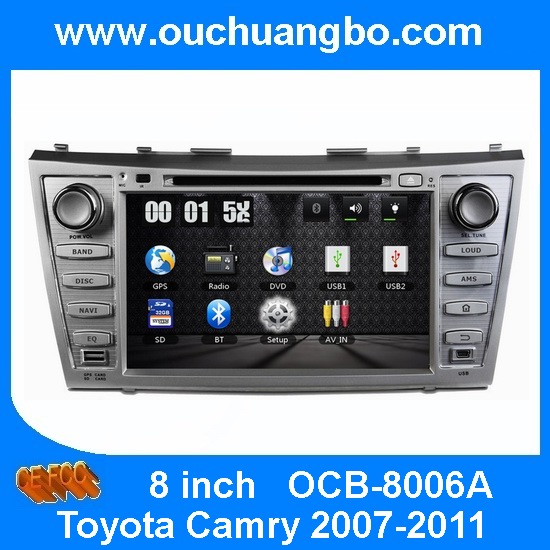 Ouchuangbo Car Radio GPS Navi Multimedia Kit for Toyota Camry 2007-2011 GPS DVD USB iPod OCB-8006A