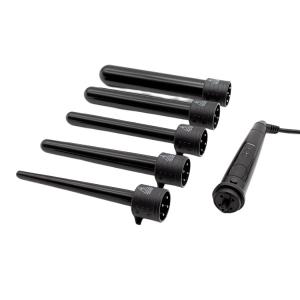 China Hair Styling Barrel Curling Iron LCD Display Ceramic Titanium Curling Wand factory