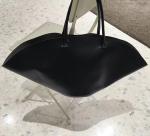 Fan Shaped PU Shoulder Bag 28cm 19cm Leather Shopping Tote Bag
