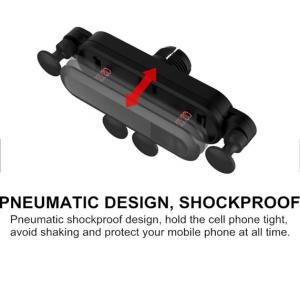 China Universal Vent Mount Cell Phone Holder Black Compact Dash Mount Phone Holder factory