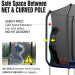 Applicable Scene AJUNION 10ft Trampoline for Kids Jumping in Park or Kindergarte