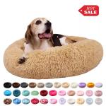 Colorful Modern Anti Anxiety Soft Marshmallow Fluffy Dog Bed For Small Pet