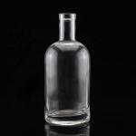 Industrial Vodka Clear Glass Bottle with Short Neck and Fat Body 500ml 750ml