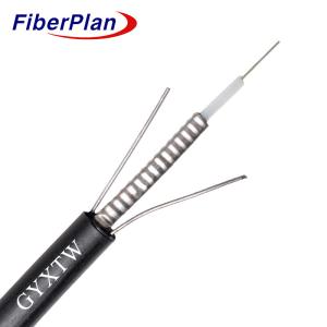 China Outdoor Armored Singlemode GYXTW G652D Fiber Optic Wire Cable Black Aerial Unitube (Central Loose) GYXTW factory