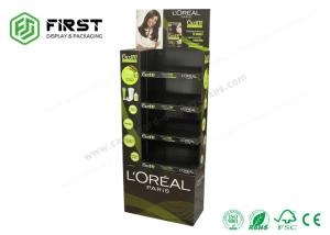 China Colorful Printing Recyclable POS Paper Cardboard Floor Display Stand For Cosmetics factory