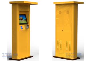 China 17'' 19'' Self Service Touch Screen Kiosk Floor Standing Parking Lot Display factory