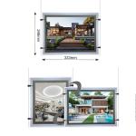 Exhibition Display Ultra Slim A4 Light Box Backlit Acrylic Panel Display Crystal