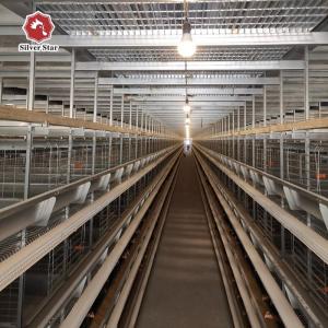 China Fully Automatic Battery Chicken Poultry Cage Egg Layer Farming Equipment H Type factory