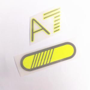China Eco Friendly 3D Silicone Heat Transfer Clothing Labels With Reflective Effect factory