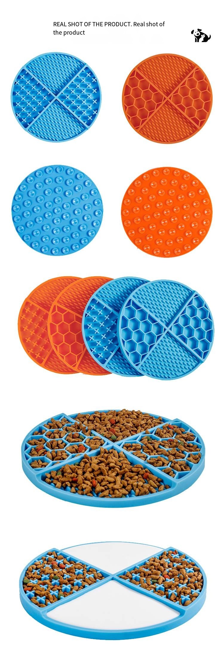 New Pet Honeycomb Licking Pad Anti-Choking Anti-Vomiting Stress-Relieving Pet Slow Food Mat